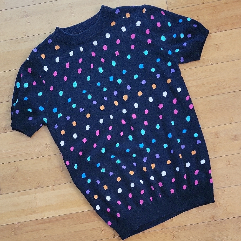 Colorful Polka Dot Women's Sweater